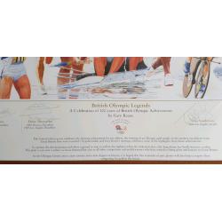 British Olympic Legends Signed Framed Print