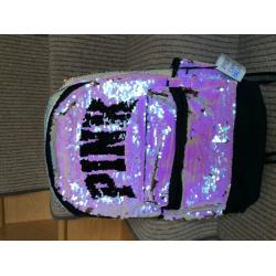 Victoria Secret Pink Sequin Rucksack Backpack