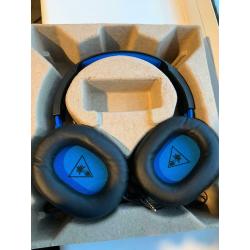 Gaming headset turtle beach black and blue NO MICROPHONE