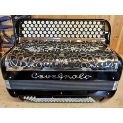 Cavagnolo, 4 Voice Musette, C System, Chromatic Accordion. Online Lessons Available.