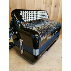 Cavagnolo, 4 Voice Musette, C System, Chromatic Accordion. Online Lessons Available.