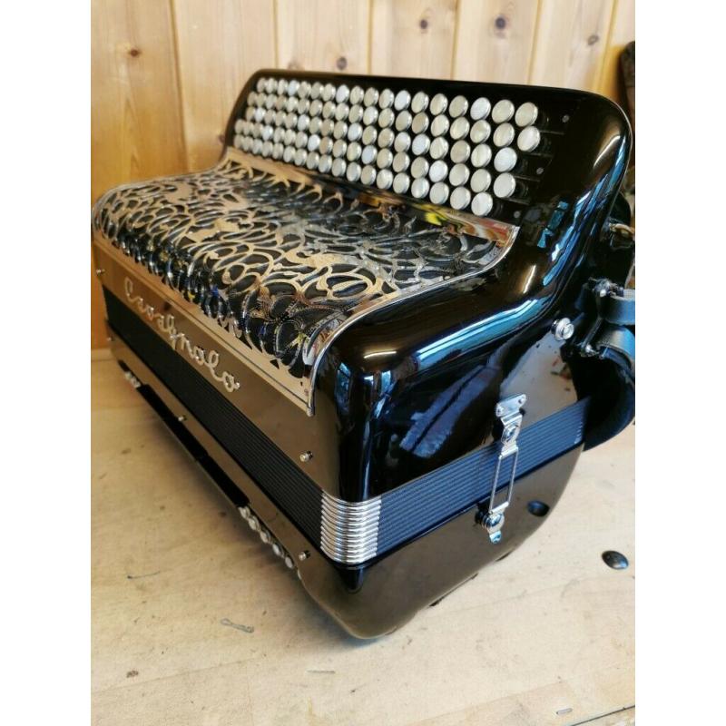 Cavagnolo, 4 Voice Musette, C System, Chromatic Accordion. Online Lessons Available.