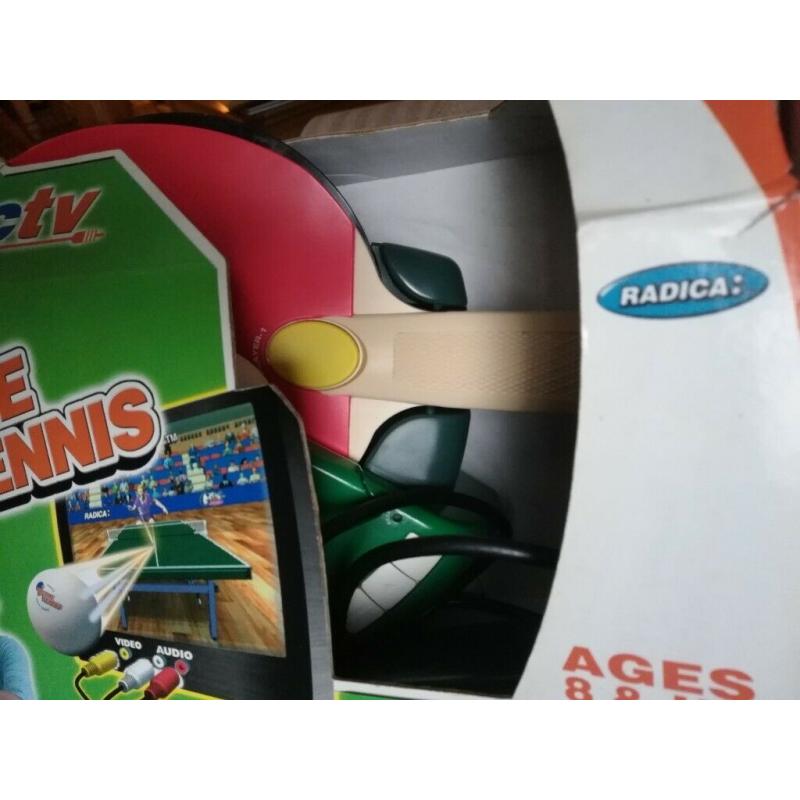 REDUCED table tennis plug & play interactive TV game by XaviX for 1 or 2 players