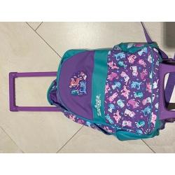 Smiggle Sky Trolley Backpack With Light Up Wheels