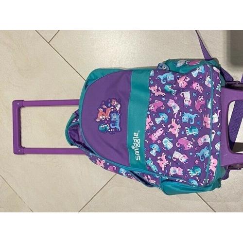 Smiggle Sky Trolley Backpack With Light Up Wheels