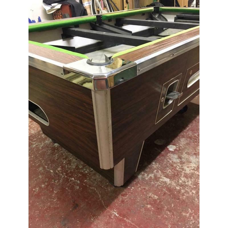 7FT Pub Style Pool Table, Slate Bed & Brand New Cloth