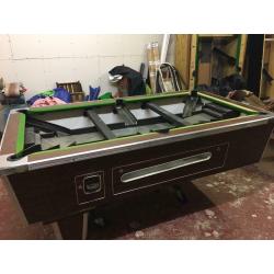 7FT Pub Style Pool Table, Slate Bed & Brand New Cloth