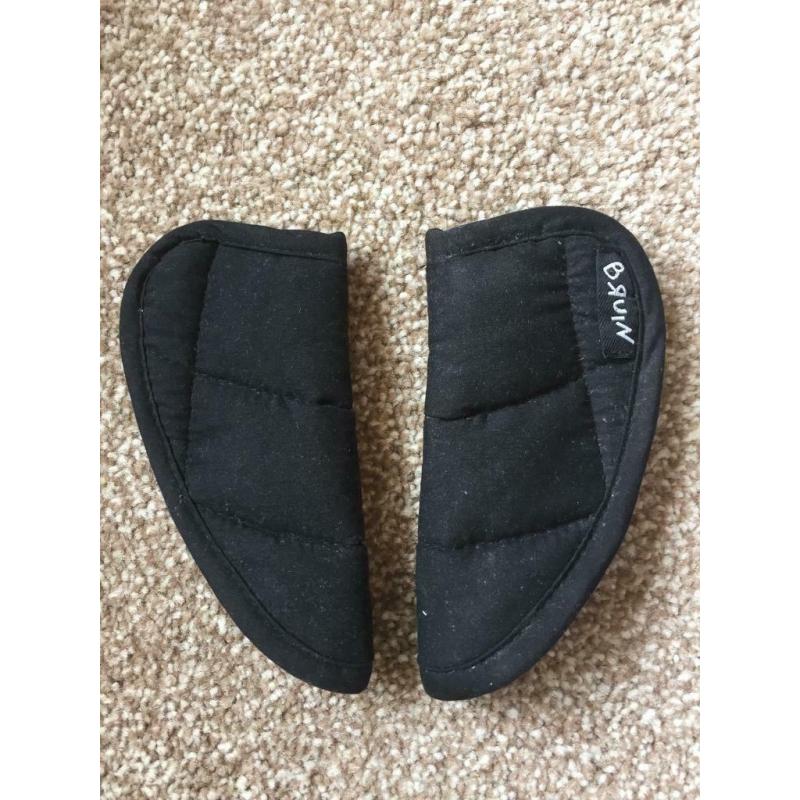 Car Seat Strap Covers Black Universal Bruin Kids Childrens Buggy Pushchair