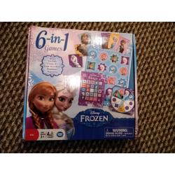 Disney Frozen 6 In 1 Board Games