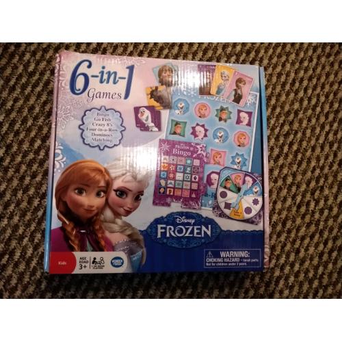 Disney Frozen 6 In 1 Board Games
