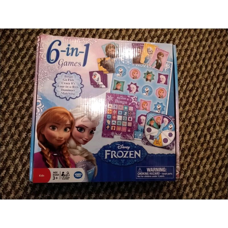 Disney Frozen 6 In 1 Board Games