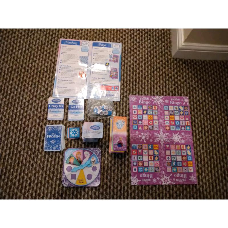 Disney Frozen 6 In 1 Board Games