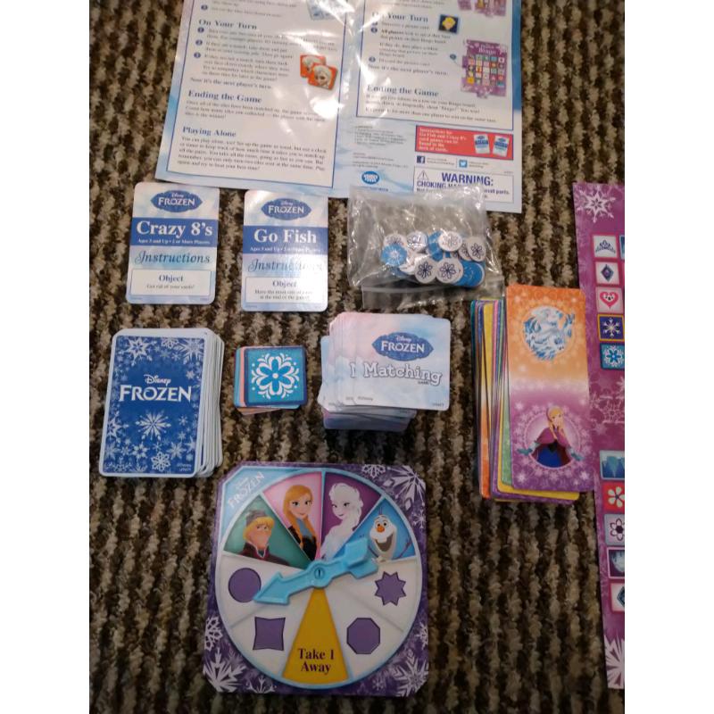 Disney Frozen 6 In 1 Board Games