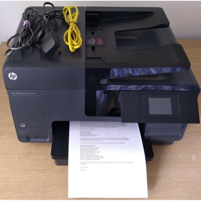 HP Officejet 8610 e All In One Printer