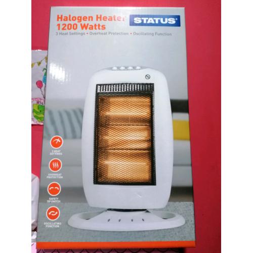 Status Halogen Heater 1200 Watts NEW