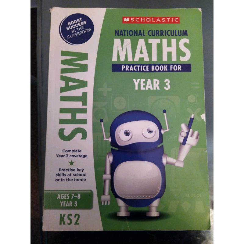 Maths practice book for year 3 KS2