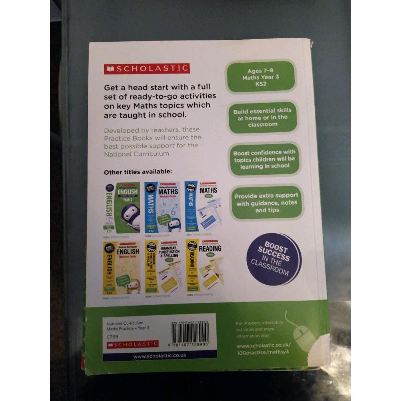 Maths practice book for year 3 KS2
