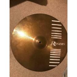 Rogers ride cymbal with b8 pro crash
