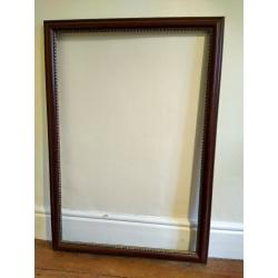 Pair of large wooden picture frames