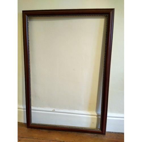 Pair of large wooden picture frames