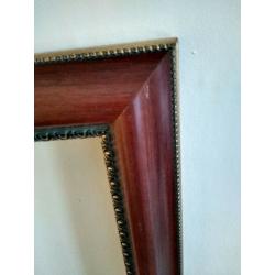 Pair of large wooden picture frames