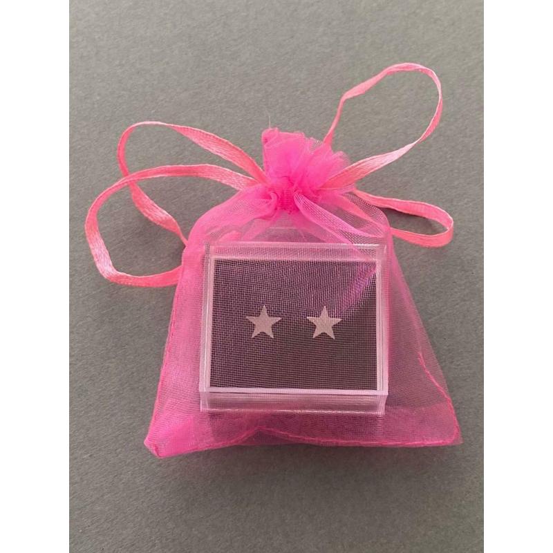 Stud star earrings in stainless steel