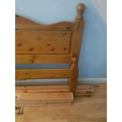 Wooden double bed