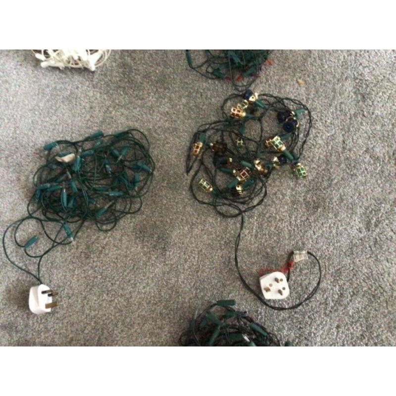 6 Sets of Working Christmas Lights