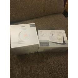 Google Nest Hub and Thermostat E