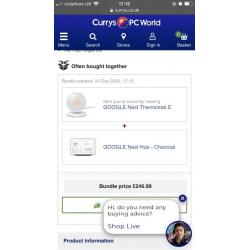 Google Nest Hub and Thermostat E
