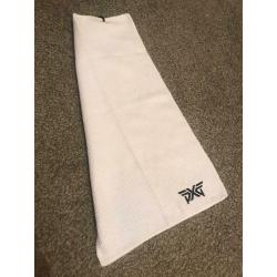 PXG WAFFLE GOLF BAG TOWEL IN WHITE .. BRAND NEW IN PACKAGING