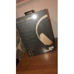 Rose gold beats wireless headphones