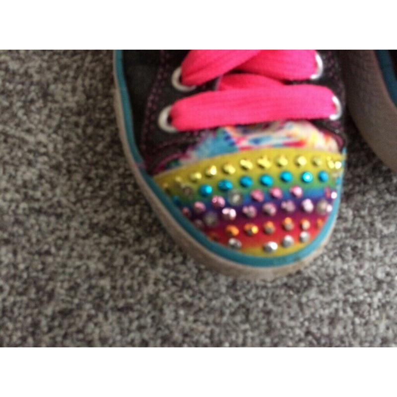 Skechers twinkle toes light up shoes size UK 13