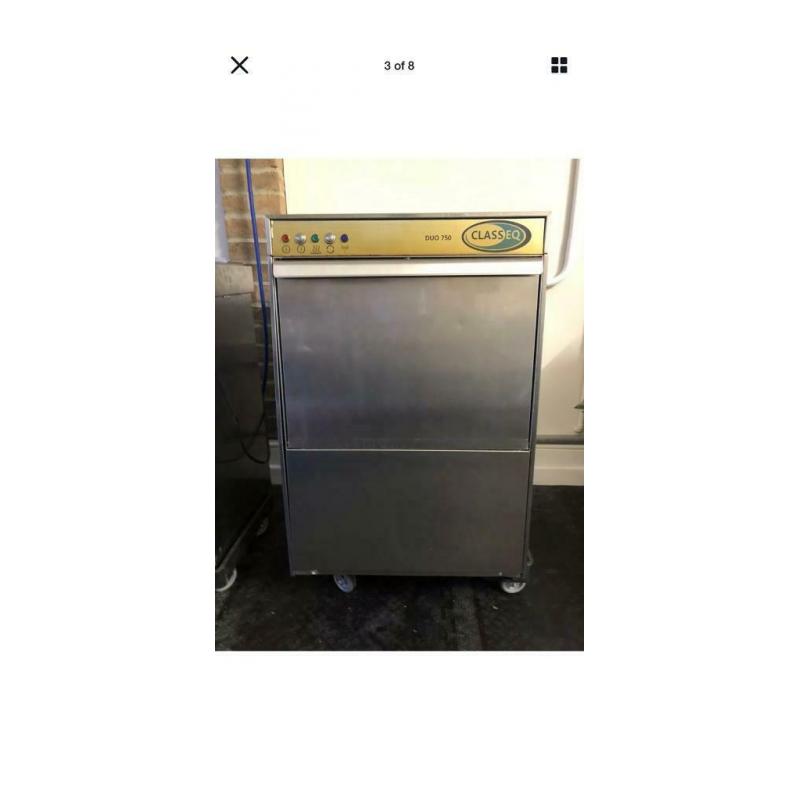 Classeq Duo 750 Commercial Dishwasher / Commercial Glasswasher