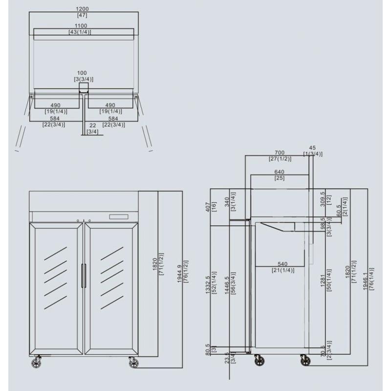 Freezer: Atosa YCF9408 900L