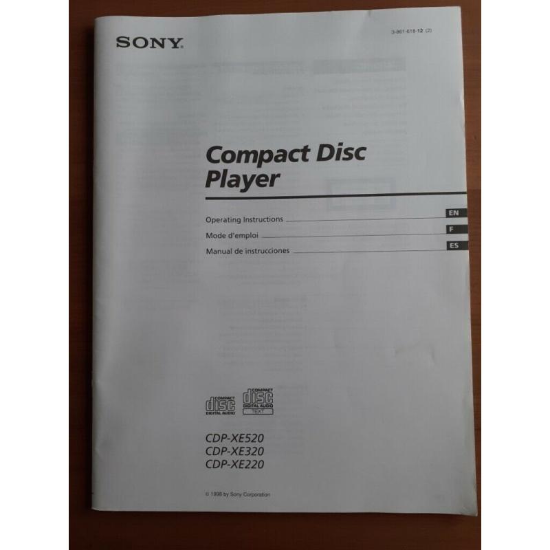 SONY Compact Disc Player