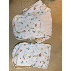 0-6 months sleeping bags/swaddle blankets/towels/muslins