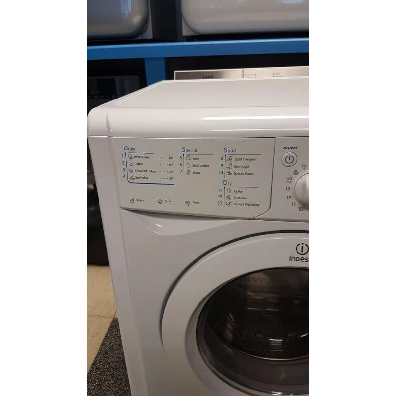wd4450 white indesit 6+5kg washer dryer with warranty can be delivered or collected
