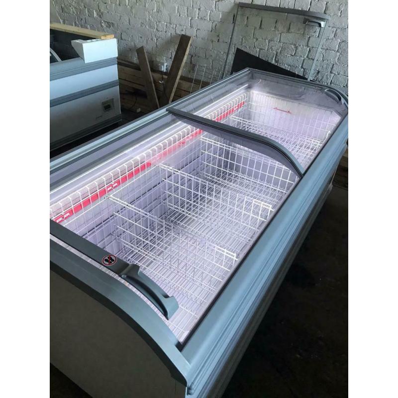 2.1m (7ft) AHT Miami Freezer - LED Lights & Food Dividers