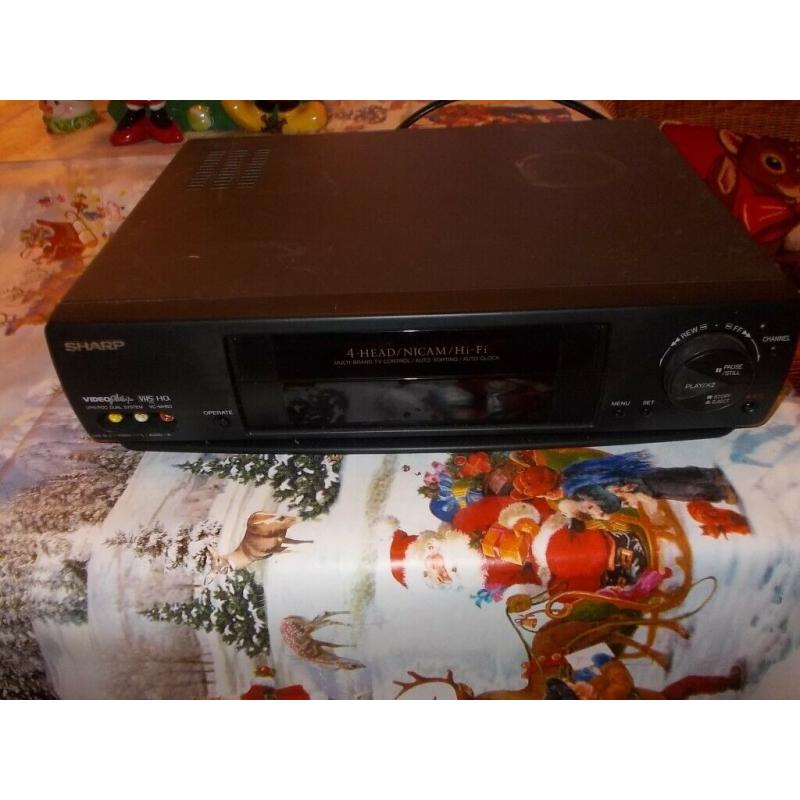 Sharp Vhs Video Recorder Model VC-MH60HM Video Plus 4 Head Nicam HI Fi