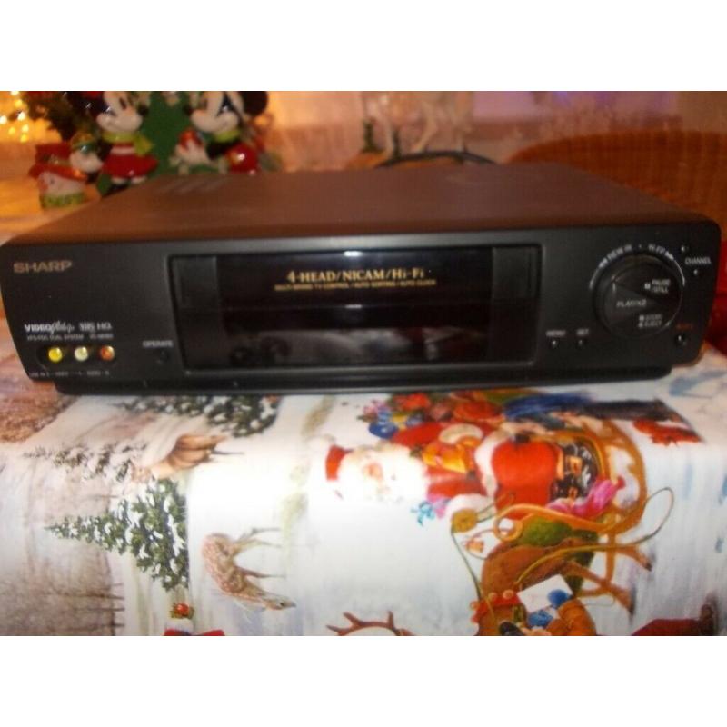 Sharp Vhs Video Recorder Model VC-MH60HM Video Plus 4 Head Nicam HI Fi