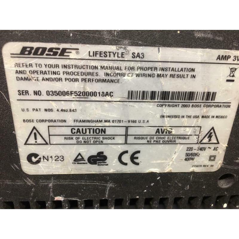 Bose SA3 Amp Lifestyle