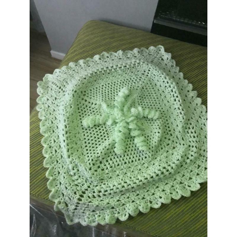 Hand crochet blanket