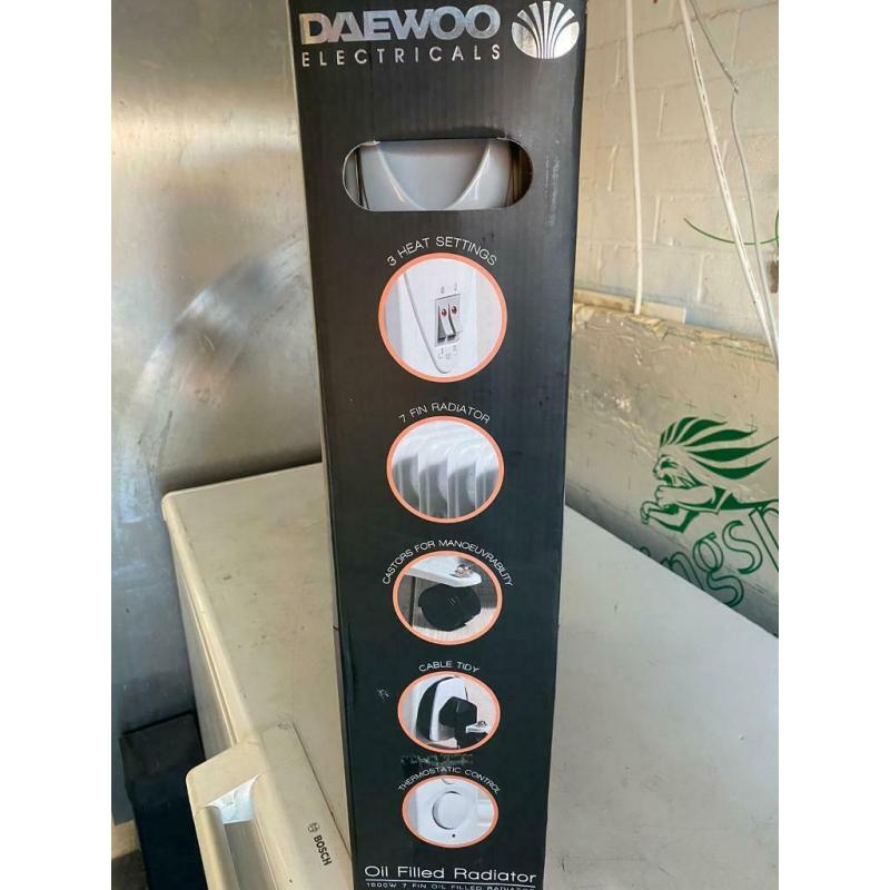 Daewoo electric heater 1500 w