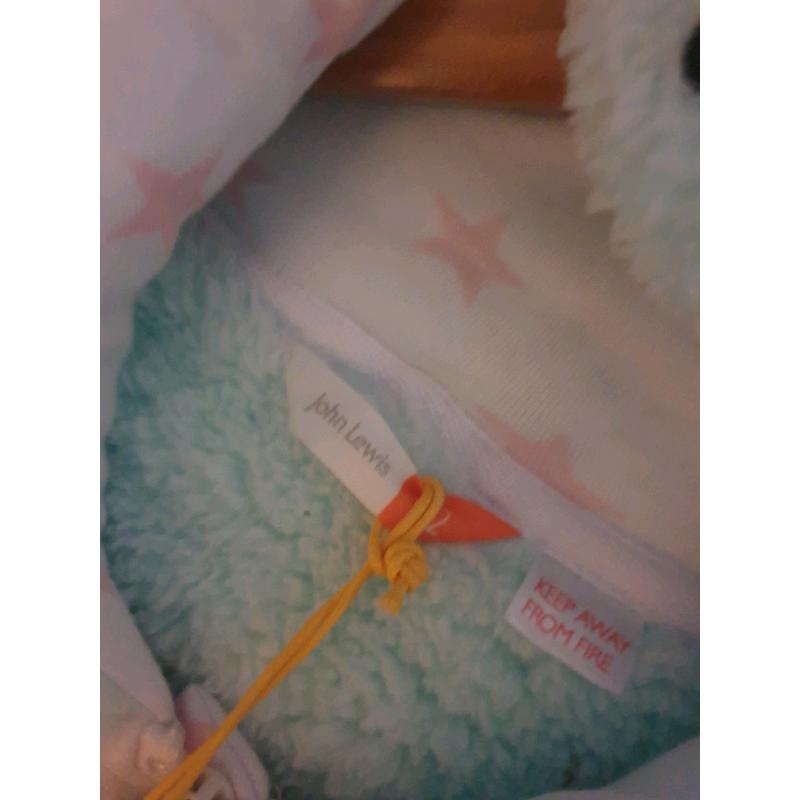 JOHN LEWIS ONESIE AGE 12 NEW UNICORN