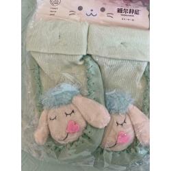 Baby shoes anti slip rubber soles.