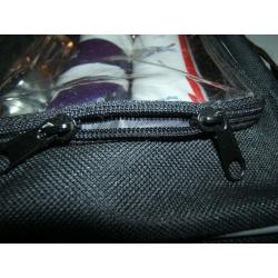 JOB LOT 90 BLACK WASH BAG PURSE CLEAR WINDOW DOUBLE ZIP ZIPPER MAKE UP TRAVEL TOILETRIES UK