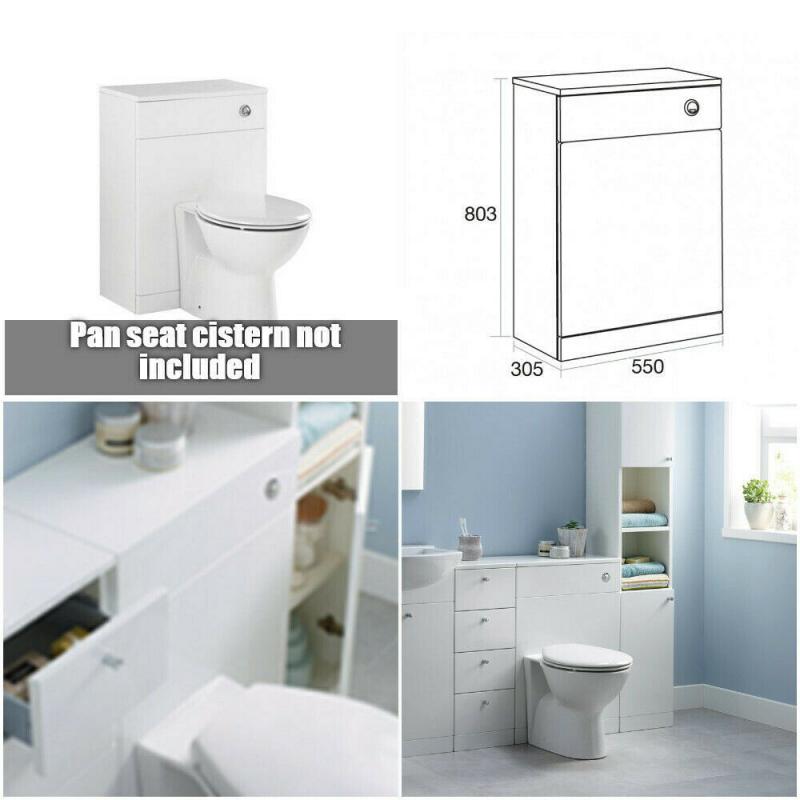 Ikoma White Gloss WC Unit 550mm New