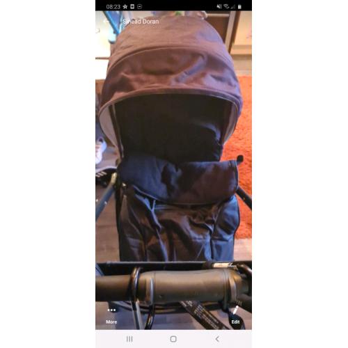 Mamas and paps armadillo flip xt with purple hood