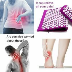 WHOLESALE - Yoga Massage Acupressure Mat - Back Pain Release Pillow and Bag